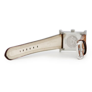 腕時計 エルメス HERMES Hウォッチ ミニ TPM HH1.110 クオーツ レディース スクエア ホワイト 白 アラビア