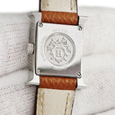 腕時計 エルメス HERMES Hウォッチ ミニ TPM HH1.110 クオーツ レディース スクエア ホワイト 白 アラビア