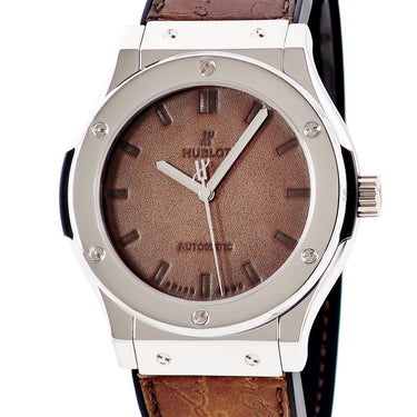腕時計 ウブロ HUBLOT クラシックフュージョン ベルルッティ スクリットプラチナ 511.TX.050T.VR.BER16 自動巻き メンズ Pt950無垢