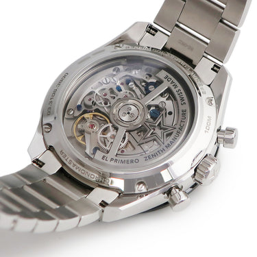 腕時計 ゼニス ZENITH クロノマスター スポーツ ヨシダスペシャル 03.3106.3600/55.Ｍ3100 自動巻き メンズ 水色 アイスブルー 限定