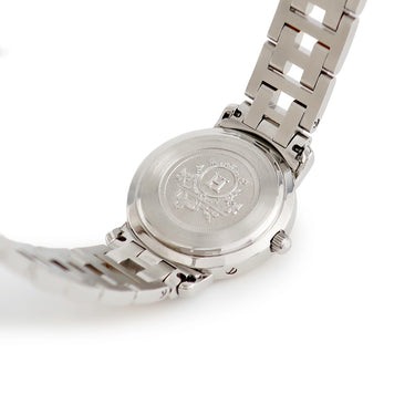 腕時計 エルメス HERMES クリッパー CL4.220 クオーツ レディース GP×SS ホワイト Hマークブレス デイト アラビア