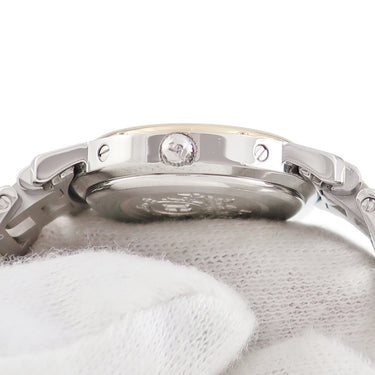 腕時計 エルメス HERMES クリッパー CL4.220 クオーツ レディース GP×SS ホワイト Hマークブレス デイト アラビア