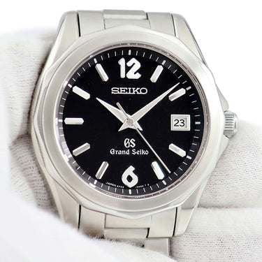 腕時計 グランドセイコー Grand Seiko 9Fクォーツ SBGX035 9F62-0A60 クオーツ メンズ デイト アラビア バー ブラック 黒
