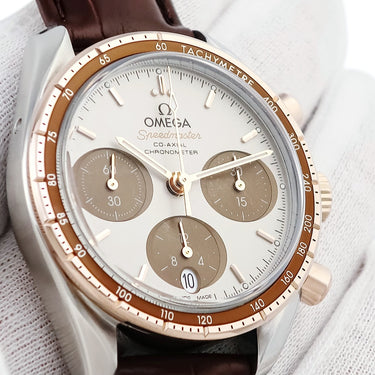 腕時計 オメガ OMEGA スピードマスター 38 コーアクシャル クロノグラフ 324.23.38.50.02.002 自動巻き メンズ セドナゴールド×SS