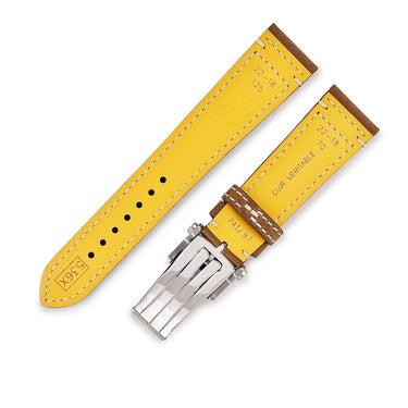ブライトリング BREITLING 純正 ブラウン 牛革 ステンレススチール 腕時計パーツ 未使用 替え ベルト バンド ストラップ 純正SS製バックル付き カーフ 牛革 22mm ブラウン 茶