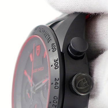 腕時計 チュードル TUDOR ファストライダー ブラックシールド 42000CN I番 自動巻き メンズ I番 クロノグラフ 黒 赤 チューダー