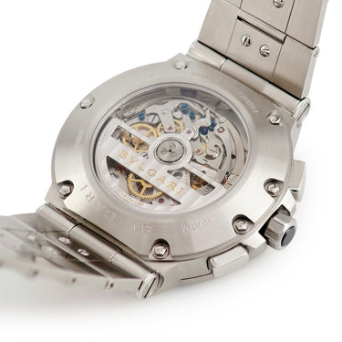 腕時計 ブルガリ BVLGARI ディアゴノ ヴェロチッシモ DG41SCH 自動巻き メンズ 黒 クロノグラフ デイト タキメーター