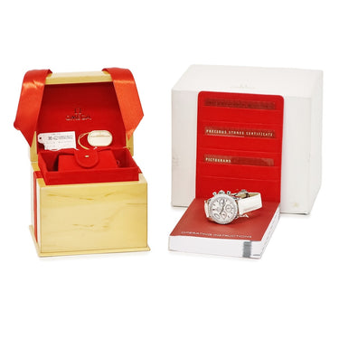 腕時計 オメガ OMEGA デ ヴィル コーアクシャル クロノグラフ 422.18.35.50.05.002 自動巻き レディース 純正ダイヤ シェル