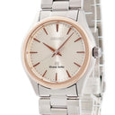 腕時計 グランドセイコー Grand Seiko 9Fクォーツ SBGX004 9F61-0A20 クオーツ メンズ K18PG×SS コンビ ラウンド シルバー バー GS