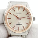 腕時計 グランドセイコー Grand Seiko 9Fクォーツ SBGX004 9F61-0A20 クオーツ メンズ K18PG×SS コンビ ラウンド シルバー バー GS