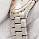 腕時計 グランドセイコー Grand Seiko 9Fクォーツ SBGX004 9F61-0A20 クオーツ メンズ K18PG×SS コンビ ラウンド シルバー バー GS
