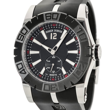 腕時計 ロジェデュブイ ROGER DUBUIS イージーダイバー オートマティック DBSE0280 自動巻き メンズ ブラック 黒 スモールセコンド 限定