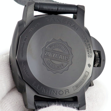 腕時計 パネライ PANERAI ルミノール マリーナ カーボテック 70周年 PAM01118 W番 自動巻き メンズ W番 スモールセコンド 限定