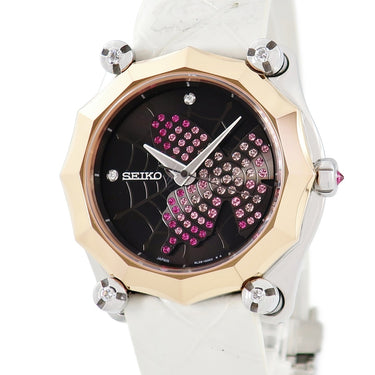 腕時計 セイコー SEIKO レディガランテ STLL004 8L38-00L0 自動巻き レディース K18PG×SS コンビ 純正ダイヤ ルビー スワロフスキー