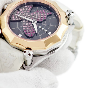 腕時計 セイコー SEIKO レディガランテ STLL004 8L38-00L0 自動巻き レディース K18PG×SS コンビ 純正ダイヤ ルビー スワロフスキー