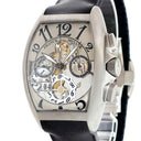 腕時計 フランクミュラー FRANCK MULLER トノウカーベックス クロノグラフ ビッグデイト 8083 CC GD FO 自動巻き メンズ シルバー アラビア