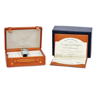 腕時計 フランクミュラー FRANCK MULLER トノウカーベックス クロノグラフ ビッグデイト 8083 CC GD FO 自動巻き メンズ シルバー アラビア
