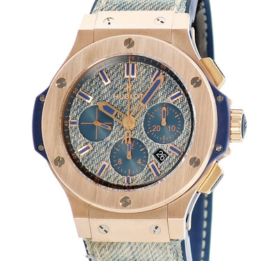 腕時計 ウブロ HUBLOT ビッグバン ジーンズ 301.PL.2780.NR.JEANS 自動巻き メンズ K18RG無垢 クロノグラフ スモールセコンド 限定
