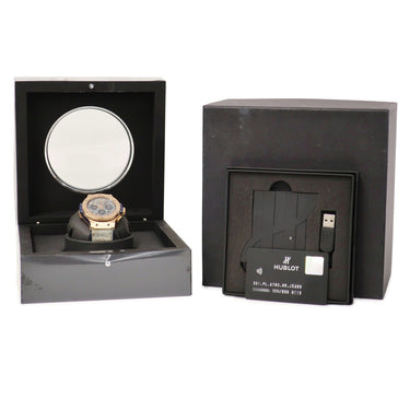 腕時計 ウブロ HUBLOT ビッグバン ジーンズ 301.PL.2780.NR.JEANS 自動巻き メンズ K18RG無垢 クロノグラフ スモールセコンド 限定