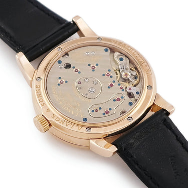 腕時計 ランゲ&ゾーネ LANGE&SOHNE ランゲ1 101.033 手巻き メンズ K18PG無垢 ビッグデイト グレー パワーリザーブインジケーター