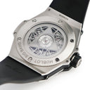 腕時計 ウブロ HUBLOT ビッグバン ウニコ サンブルー チタニウム パヴェ 415.NX.1112.VR.1704.MXM17 自動巻き メンズ 純正ダイヤ 黒