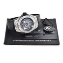 腕時計 ウブロ HUBLOT ビッグバン ウニコ サンブルー チタニウム パヴェ 415.NX.1112.VR.1704.MXM17 自動巻き メンズ 純正ダイヤ 黒