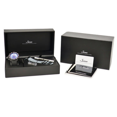 腕時計 ジン SINN MOTHER EARTH 松本零士生誕80周年記念限定モデル U1000.S 自動巻き メンズ 新品同様 クロノ デイト レフティ 青