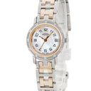 腕時計 エルメス HERMES クリッパー ナクレ CL4.222 クオーツ レディース ピンクゴールドGP×SS コンビ 純正ダイヤ シェル