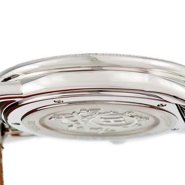 腕時計 エルメス HERMES アルソー グランソレイユ AR5.330 クオーツ メンズ 純正ダイヤ グレー ギョウシェ