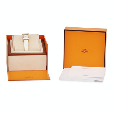 腕時計 エルメス HERMES Hウォッチ ミニ TPM HH1.102.231 クオーツ レディース 純正ダイヤ H型 スクエア ホワイト 白