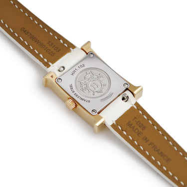 腕時計 エルメス HERMES Hウォッチ ミニ TPM HH1.102.231 クオーツ レディース 純正ダイヤ H型 スクエア ホワイト 白