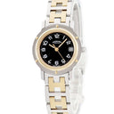 腕時計 エルメス HERMES クリッパー CL4.220 クオーツ レディース GP×SS コンビ ブラック Hマークブレス