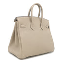エルメス HERMES バーキン 25 トゥルティエールグレー トゴ ハンドバッグ シルバー金具 グレージュ