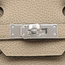 エルメス HERMES バーキン 25 トゥルティエールグレー トゴ ハンドバッグ シルバー金具 グレージュ