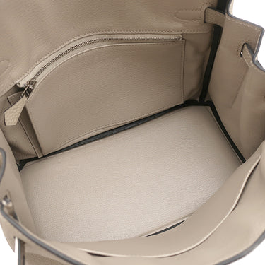 エルメス HERMES バーキン 25 トゥルティエールグレー トゴ ハンドバッグ シルバー金具 グレージュ