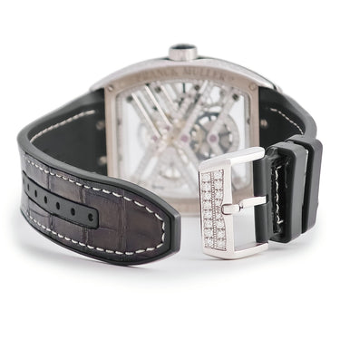 腕時計 フランクミュラー FRANCK MULLER ヴァンガード 7デイズ V45 S6 SQT D MVT D OG NR 手巻き メンズ OH済 純正ダイヤ スモールセコンド