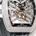腕時計 フランクミュラー FRANCK MULLER ヴァンガード 7デイズ V45 S6 SQT D MVT D OG NR 手巻き メンズ OH済 純正ダイヤ スモールセコンド