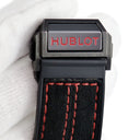 腕時計 ウブロ HUBLOT ビッグバン フェラーリ カーボン リミテッド 402.QU.0113.WR 自動巻き メンズ 黒 赤 跳ね馬 スケルトン 限定