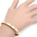 カルティエ Cartier LOVE ラブブレス 旧型 ハーフダイヤ B6036016 ピンクゴールド K18PG ダイヤモンド #17 ブレスレット Au750 18K 18金 4P 4石 4粒