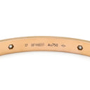 カルティエ Cartier LOVE ラブブレス 旧型 ハーフダイヤ B6036016 ピンクゴールド K18PG ダイヤモンド #17 ブレスレット Au750 18K 18金 4P 4石 4粒