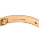 カルティエ Cartier LOVE ラブブレス 旧型 ハーフダイヤ B6036016 ピンクゴールド K18PG ダイヤモンド #17 ブレスレット Au750 18K 18金 4P 4石 4粒
