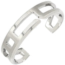 エルメス HERMES プレイ PLAY シルバー ステンレススチール #T4 バングル ブレスレット SS