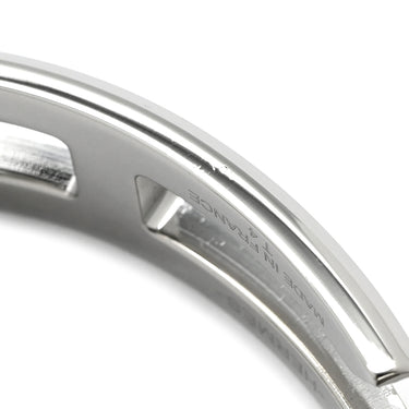 エルメス HERMES プレイ PLAY シルバー ステンレススチール #T4 バングル ブレスレット SS