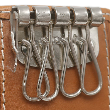 ロレックス ROLEX キャメル レザー キーケース シルバー金具 ノベルティ 鍵入れ 4連 4本