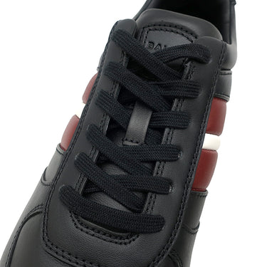 バリー BALLY DARSYL アウトライン MSK09S ブラック×レッド×ホワイト カーフ #6 スニーカー 新品 未使用 黒 赤 白