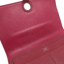 エルメス HERMES ドゴンGM ルビー トゴ 長財布 シルバー金具 赤