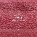 エルメス HERMES ドゴンGM ルビー トゴ 長財布 シルバー金具 赤