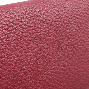 エルメス HERMES ドゴンGM ルビー トゴ 長財布 シルバー金具 赤