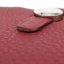 エルメス HERMES ドゴンGM ルビー トゴ 長財布 シルバー金具 赤