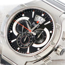 腕時計 ピアジェ PIAGET ポロ 45 クロノグラフ P10534 G0A34002 自動巻き メンズ OH済 ブラック バー デイト 2タイムゾーン表示